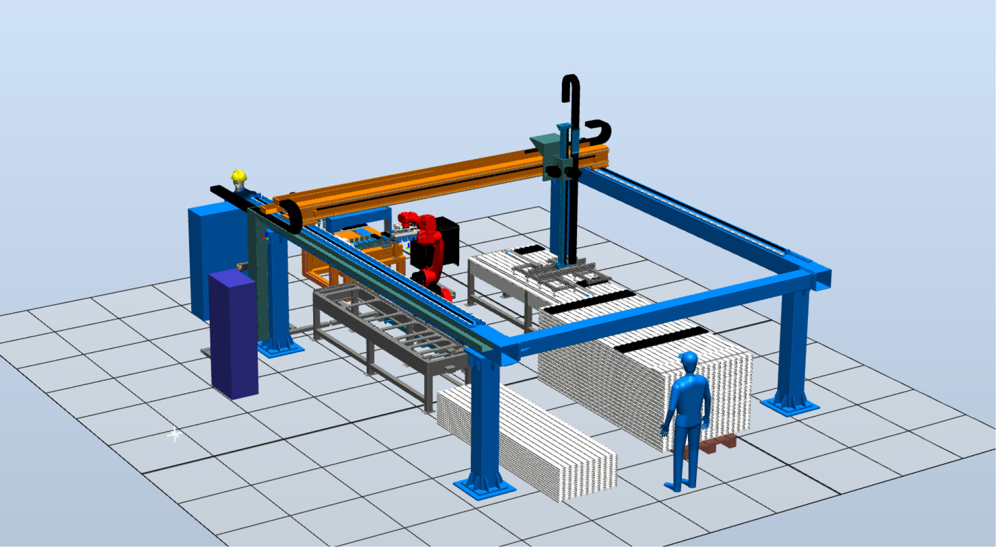 光(guang)伏(fu)鋁型(xing)材(cai)塗(tu)膠(jiao)機(ji)器人(ren)