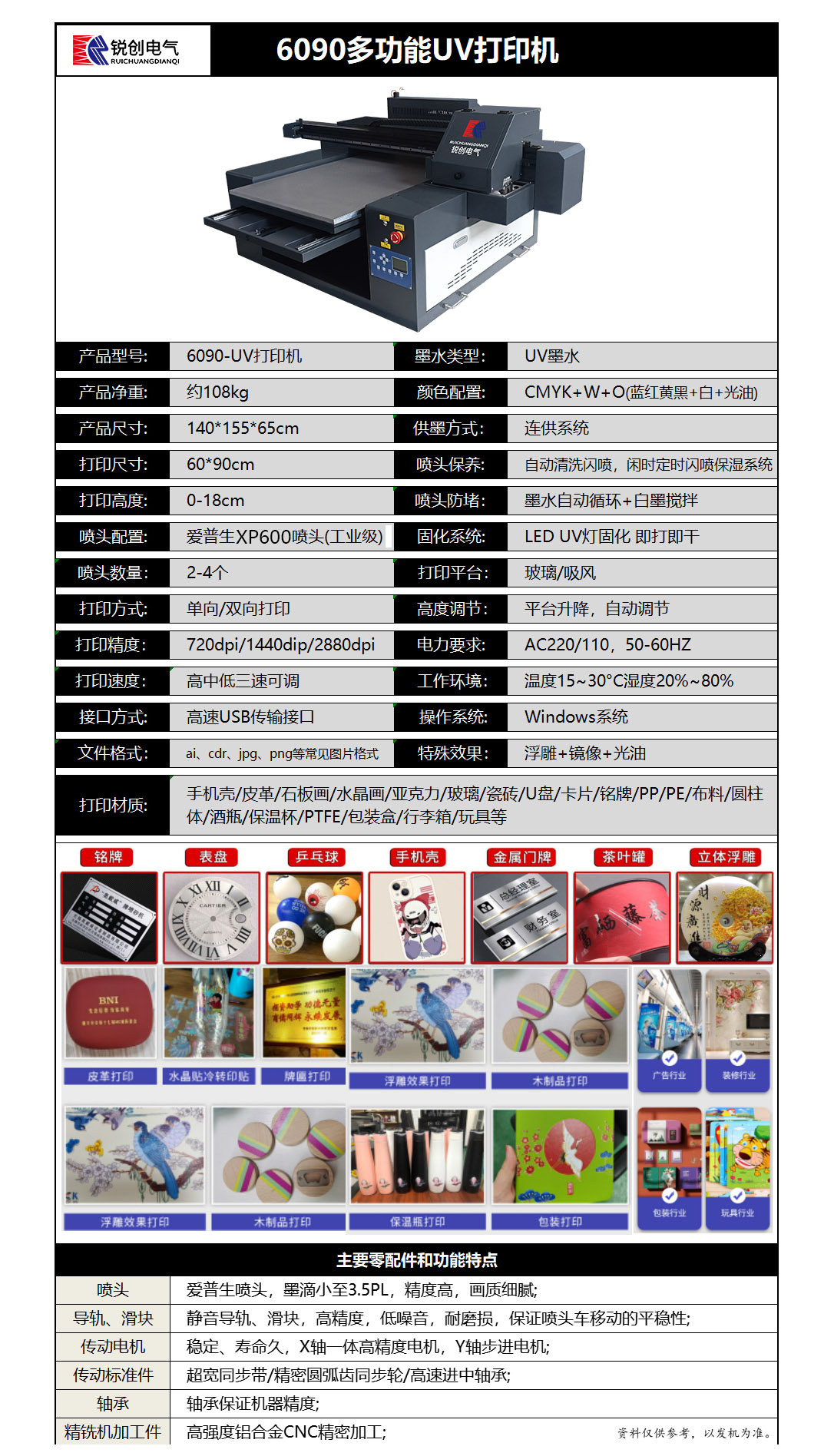 6090UV打印(yin)機蓡(shen)數