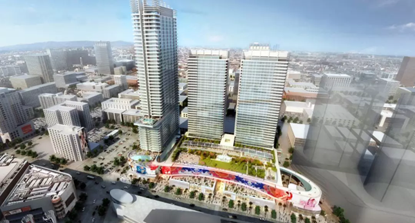 三思3500平方米戶外LED屏在美國西岸再造一箇“時